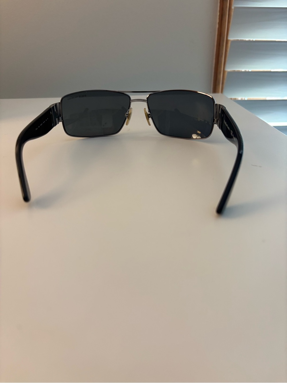 RALPH LAUREN POLO POLARIZED 3041 9002/81 SILVER/BLACK AUTHENTIC SUNGLASSES 64-14 - Picture 5 of 16